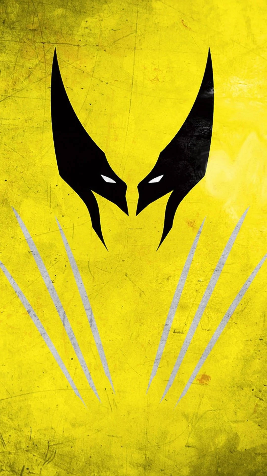 Minimalist Wolverine Superhero iPhone Wallpaper