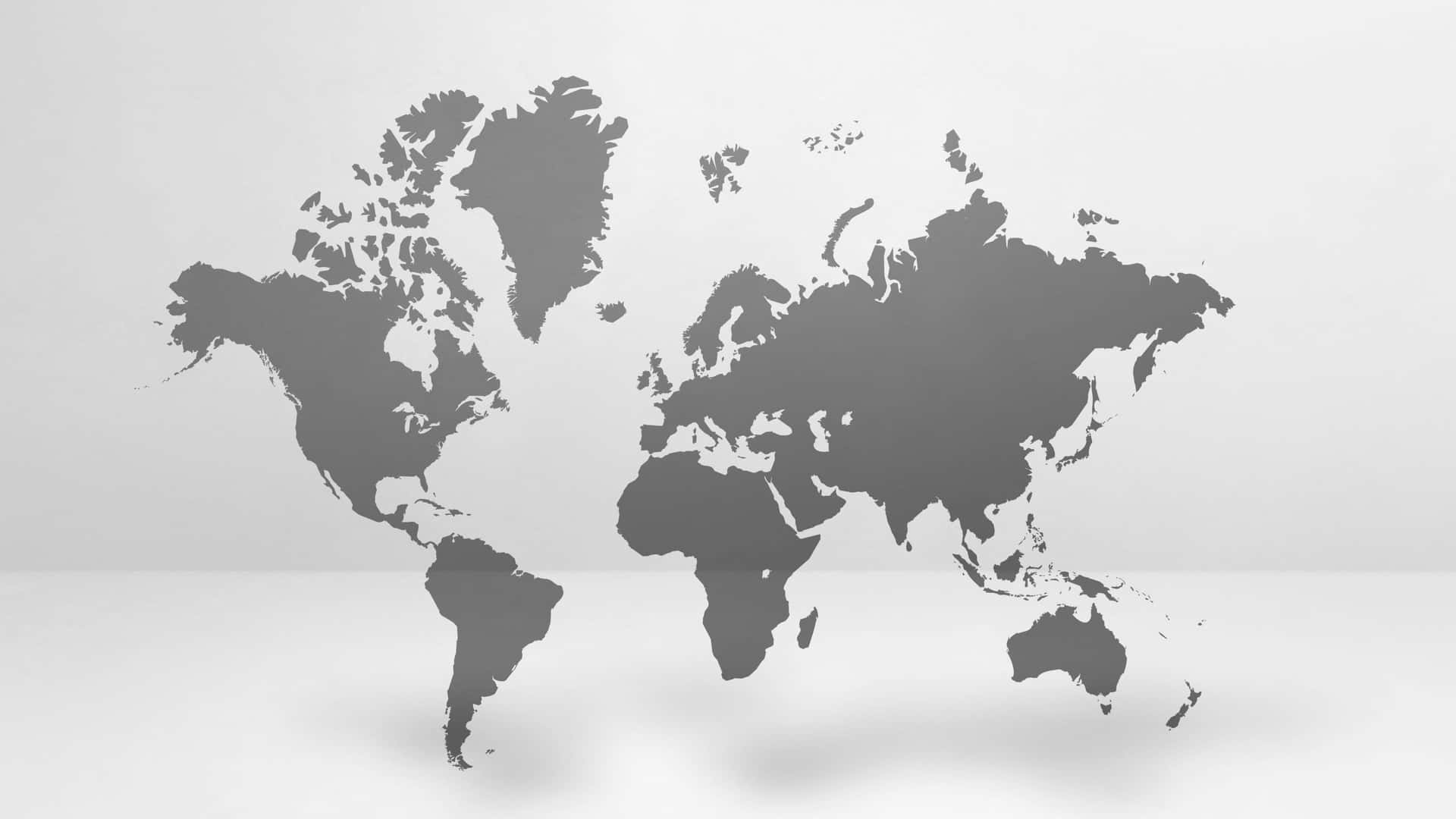 Minimalist World Map Desktop Wallpaper Wallpaper