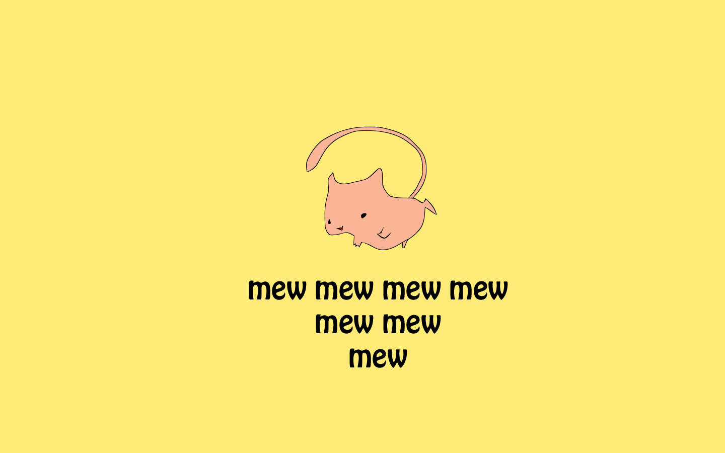 Welcome Our Little Friend Mew! Wallpaper