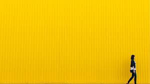 Minimalist Yellow Photo Background Wallpaper