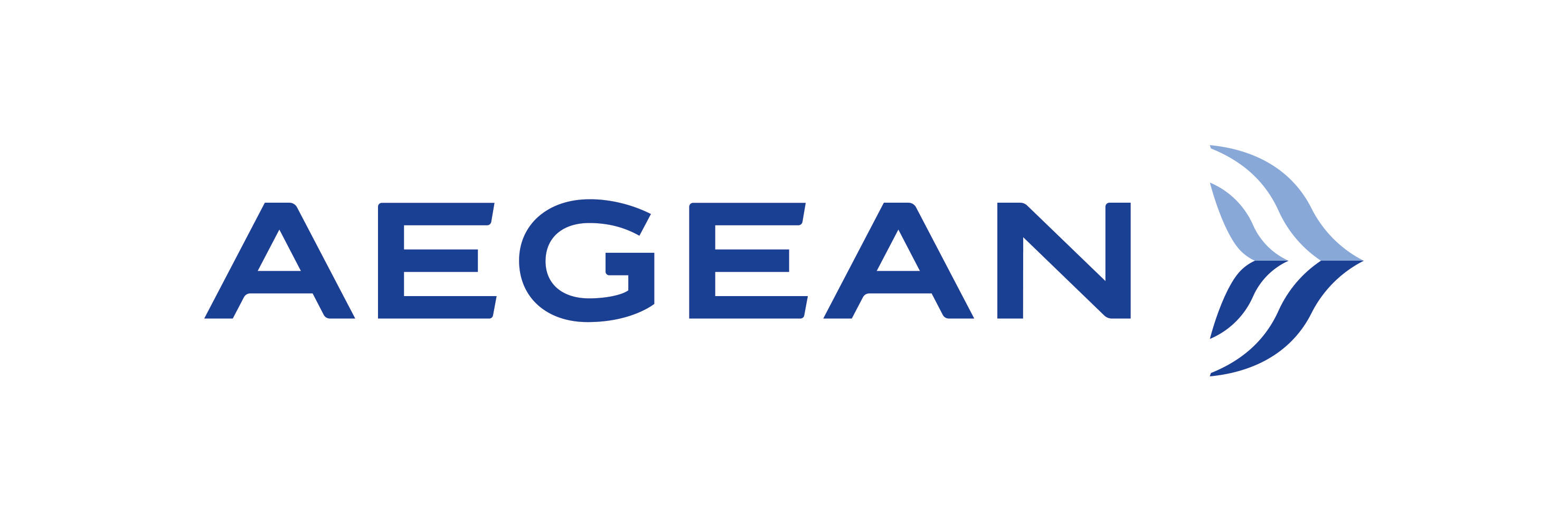 Minimalistic Aegean Airlines Flag Carrier Logo Wallpaper