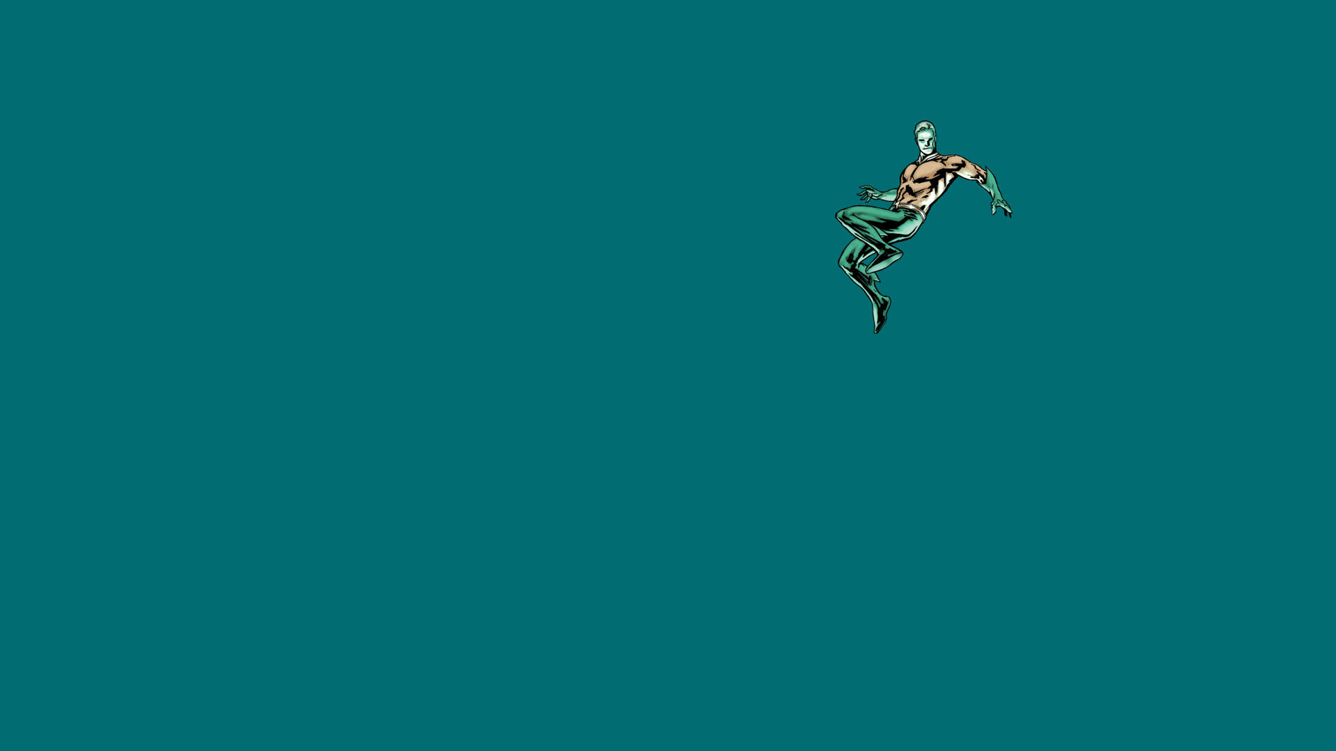 Minimalistic Comic Aquaman Background