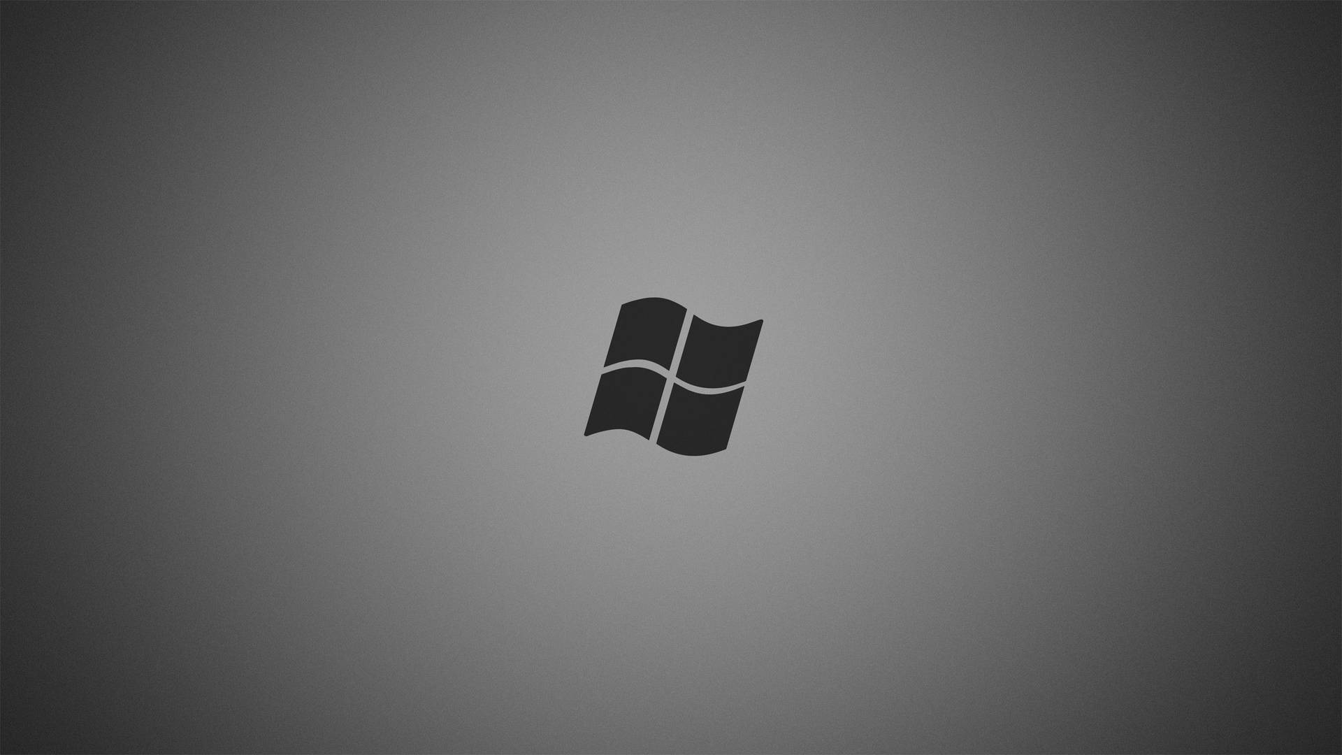 Minimalistic Dark Windows Logo Wallpaper