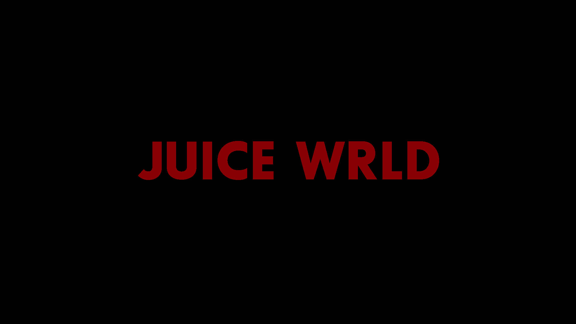 Juice World in bold red text wallpaper.