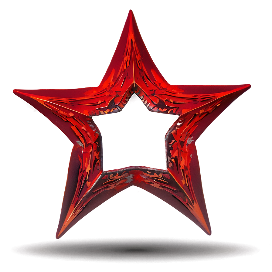 Minimalistic Red Star Png 13 PNG