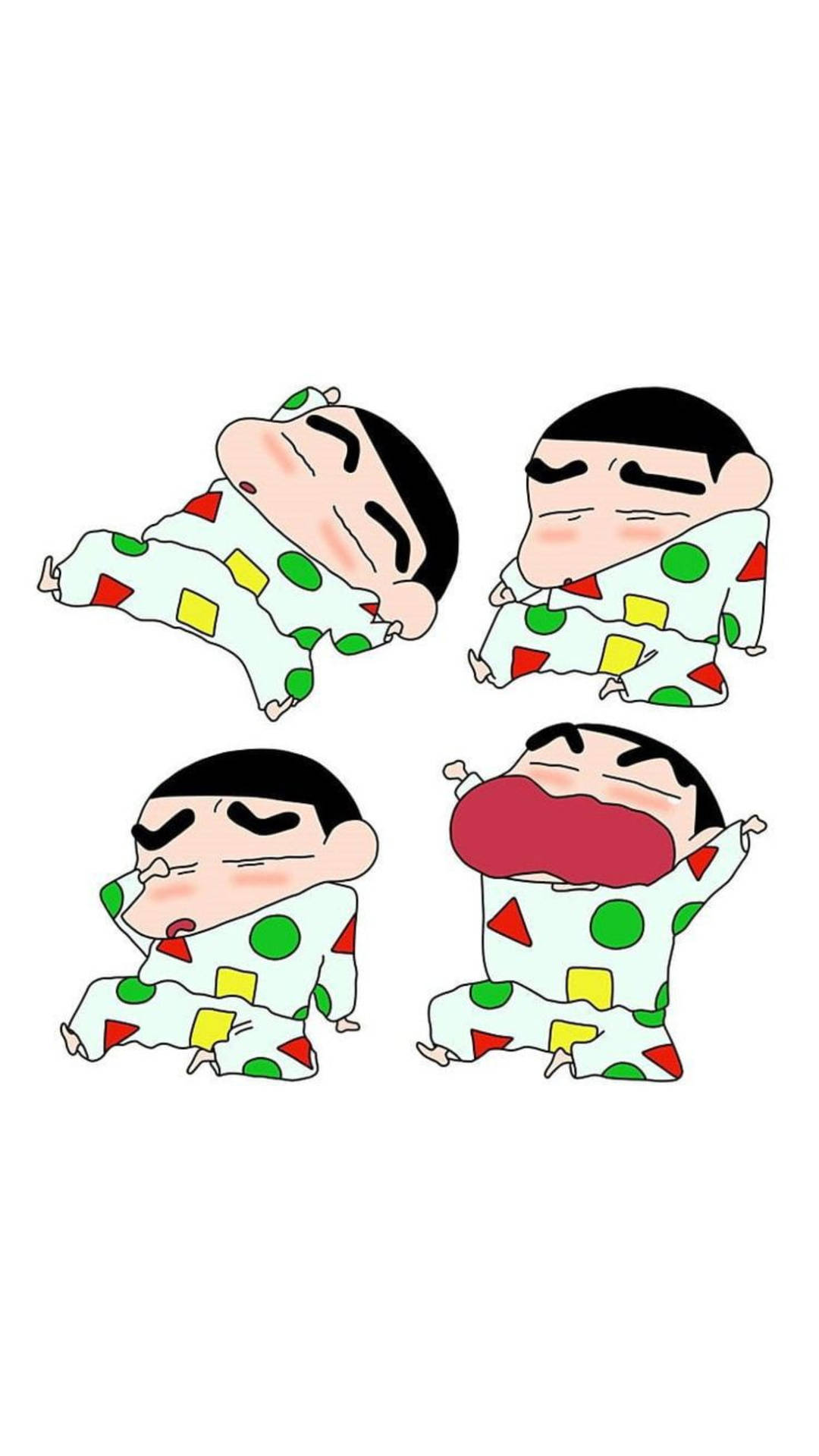 Minimalistic Sleepy Shinchan Aesthetic Picture