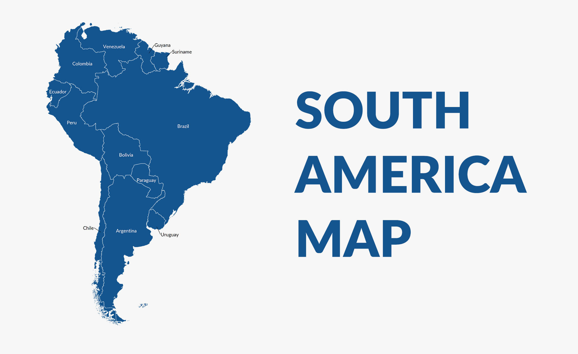 Minimalistic South America Map Wallpaper
