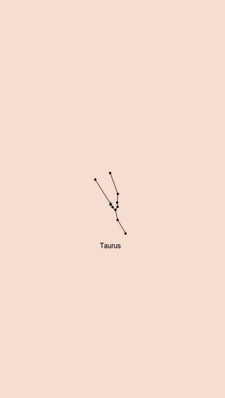 Minimalistic Taurus Zodiac