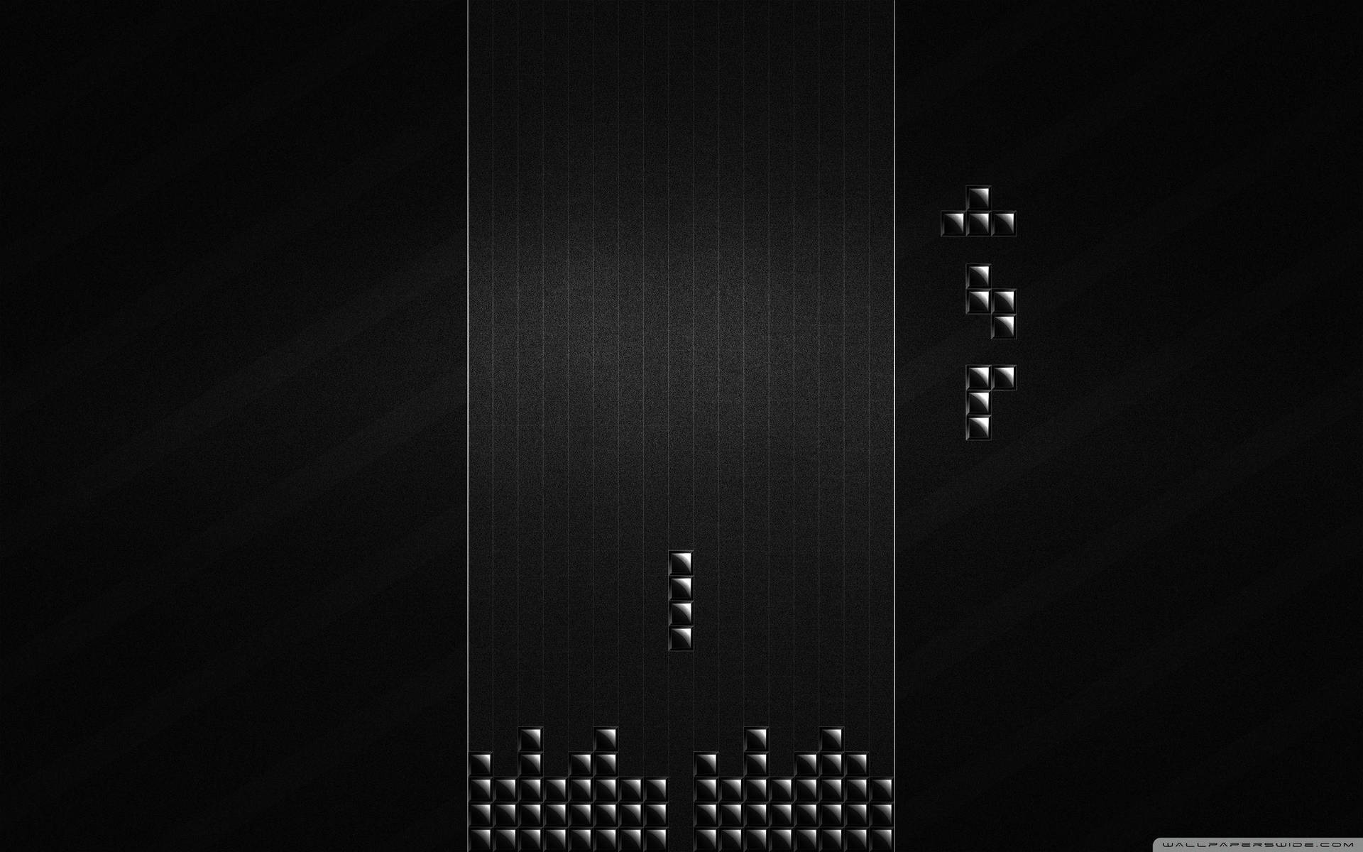 Minimalistic Tetris Game Wallpaper