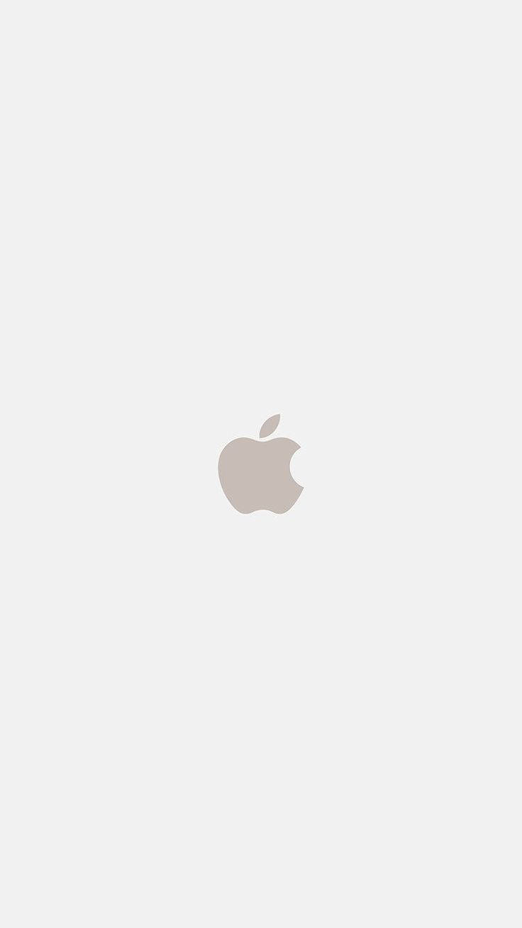 Minimalistisk Apple Logo Iphone Wallpaper