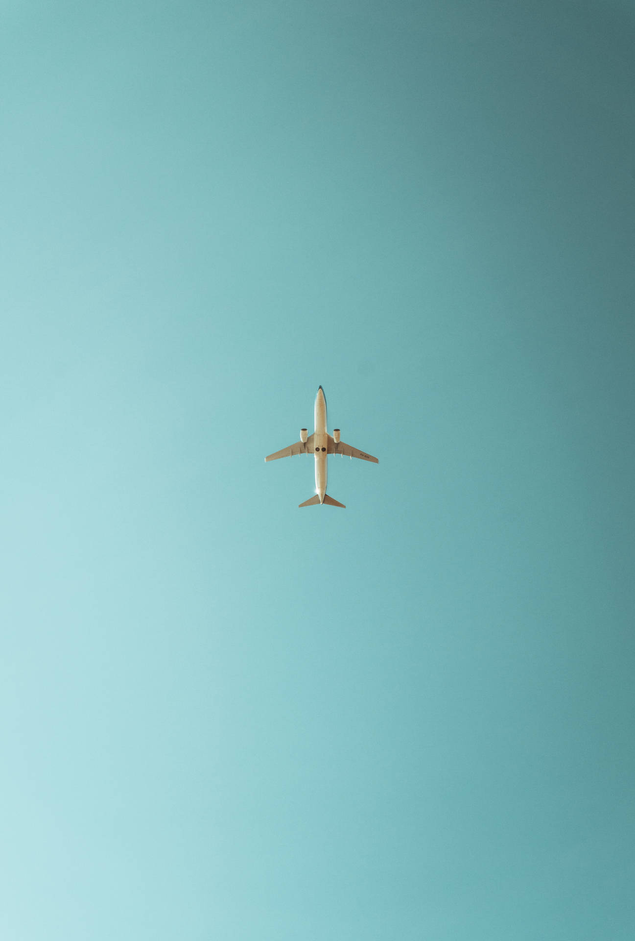 Minimalistisk Flyvemaskine Iphone Wallpaper