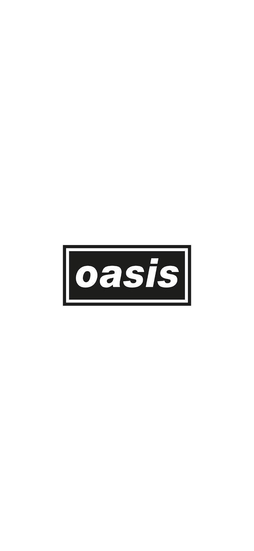 Minimalistisk Oasis Band Logo Wallpaper