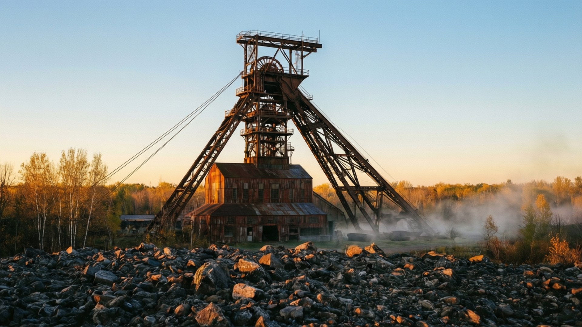 Mining Headframe Dawn Taustakuvat