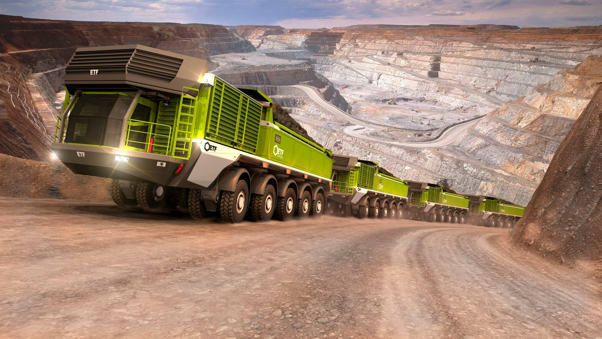 Mining Trucks Wallpaper
