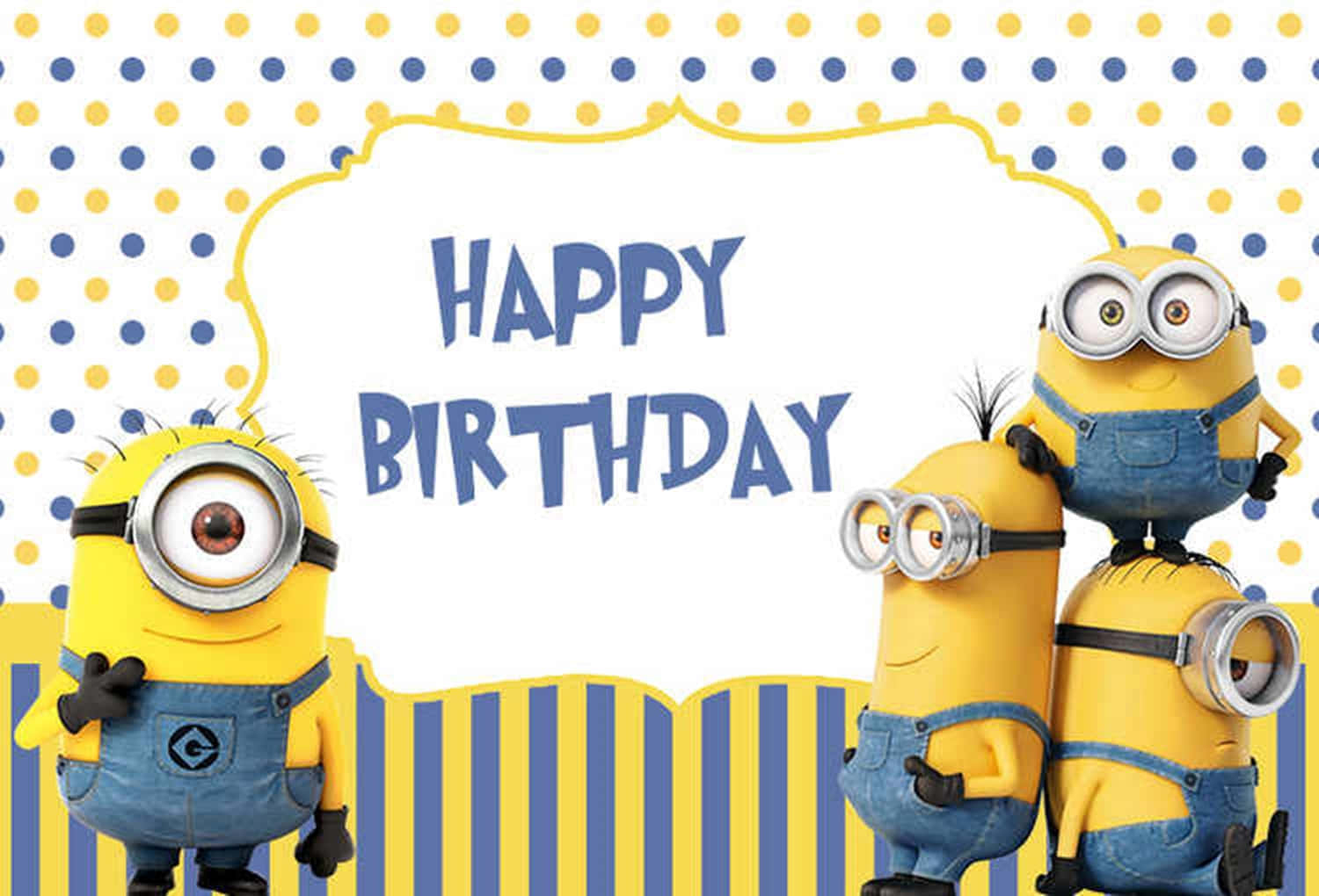 Celebrate with your Despicable Me buddies! Wallpaper