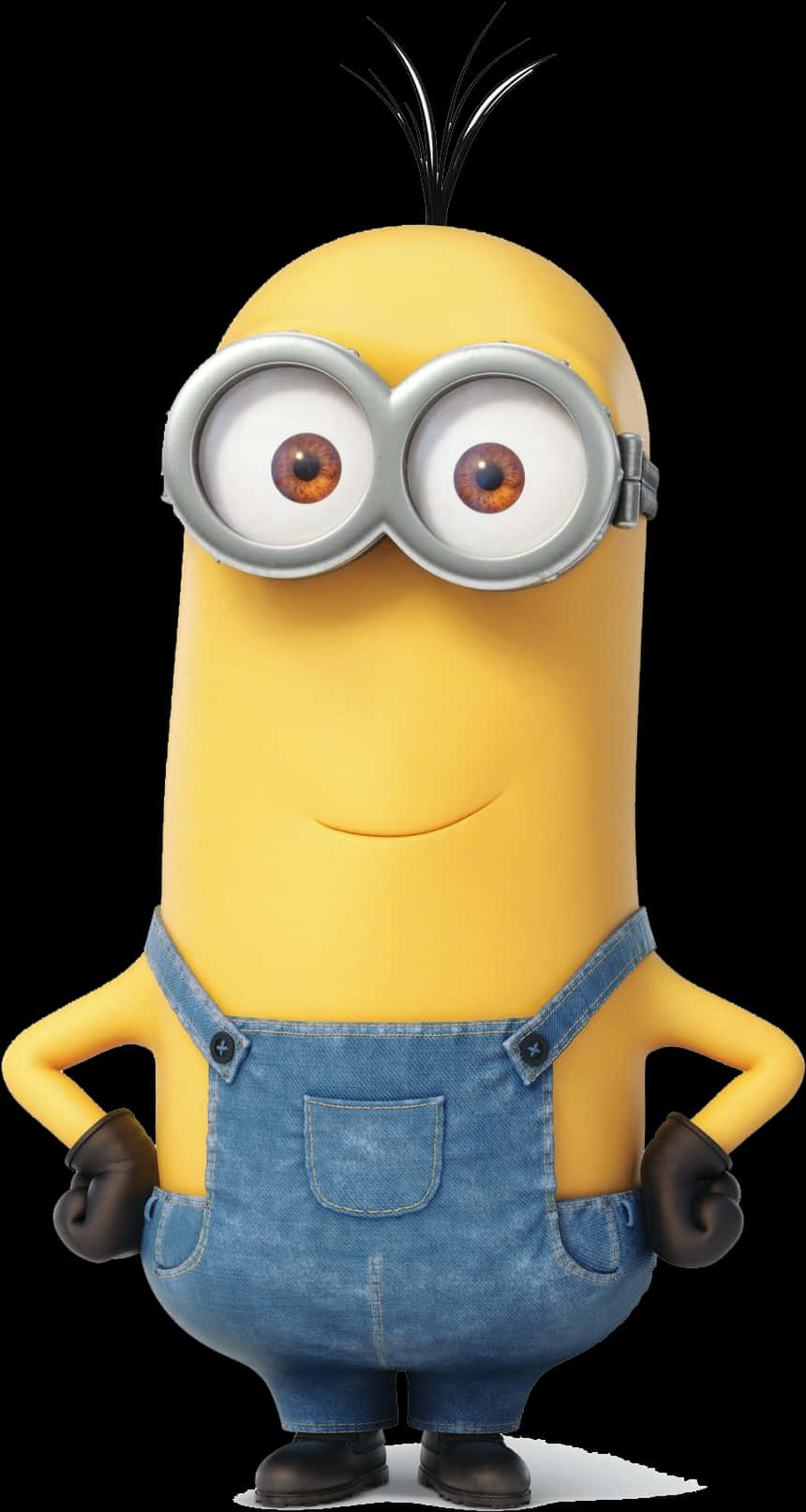 Minion Character Standing Pose PNG