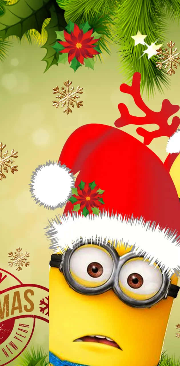 Minion_ Christmas_ Spirit Wallpaper