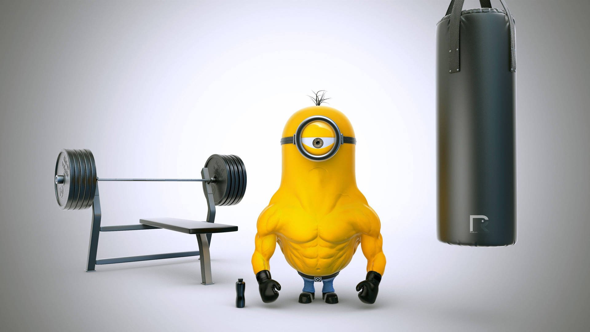Minion In Gym Despicable Me 3 Background