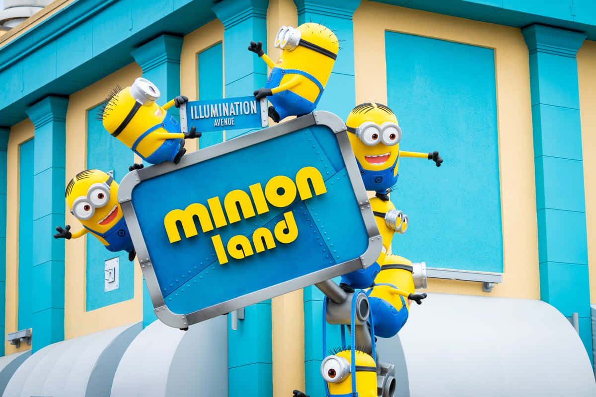 Download Minion Land Sign Universal Studios Singapore Wallpaper ...