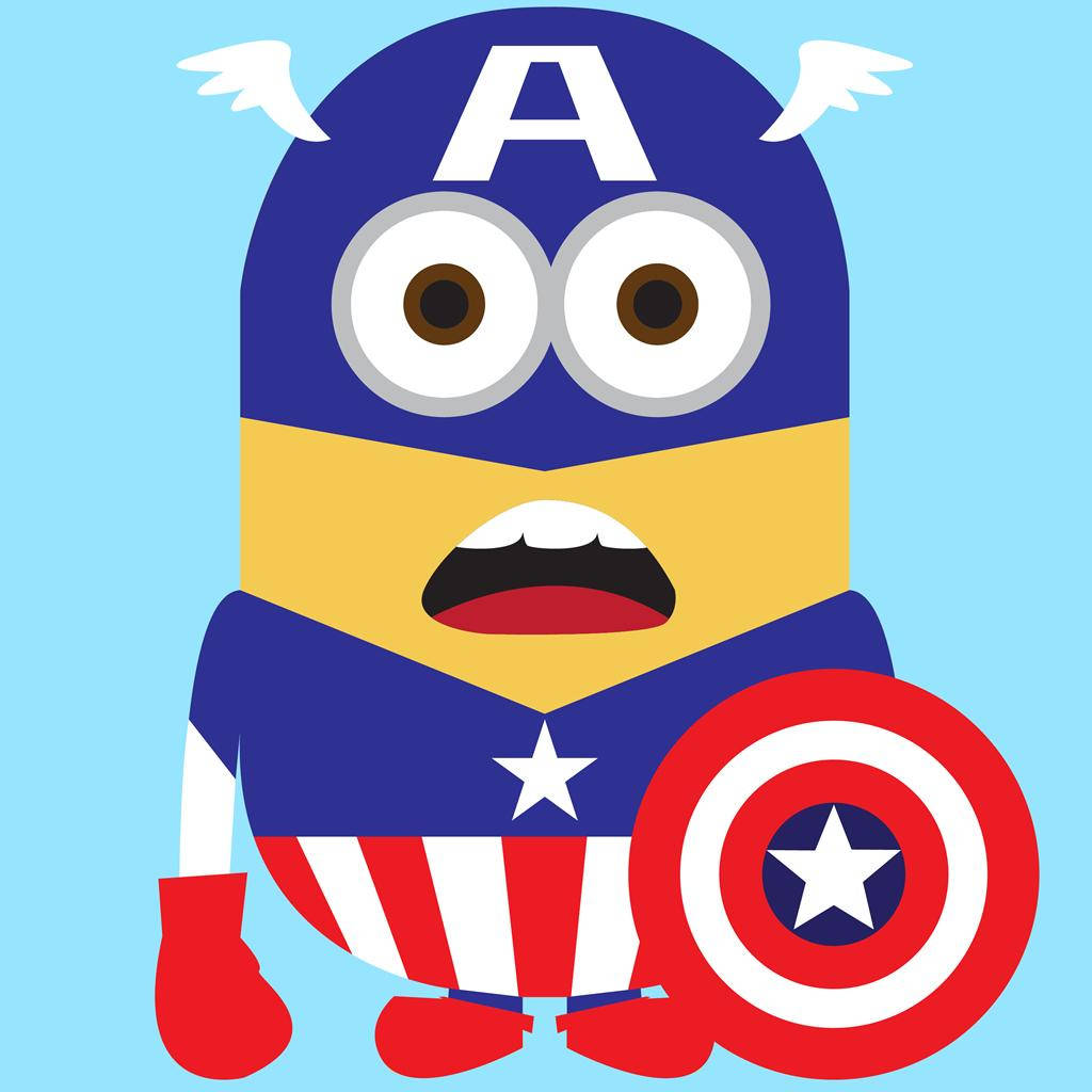 Minionminimalist Captain America - width=