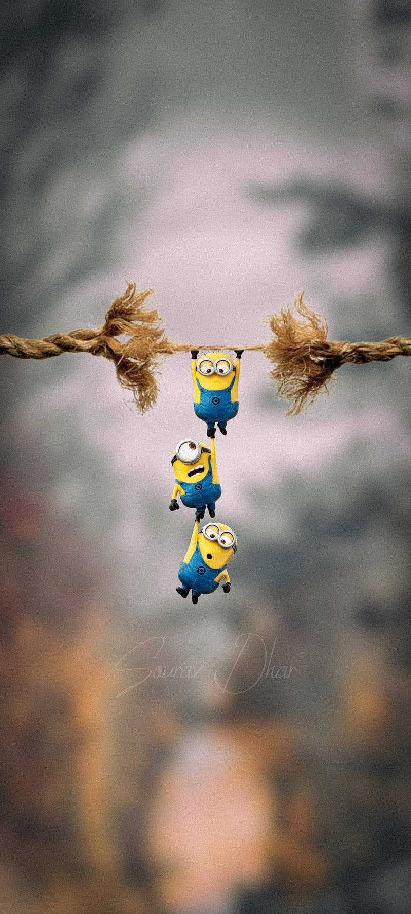 "Minion-Mania: Stay Connected with the Minion Phone" Wallpaper