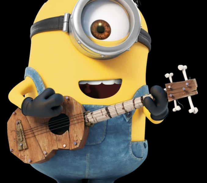 Download Minion Playing Ukulele | Wallpapers.com