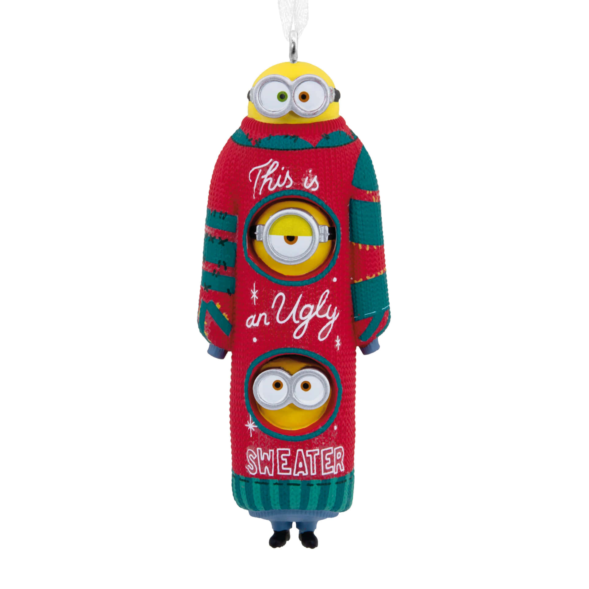 Minion Ugly Christmas Sweater Ornament Wallpaper