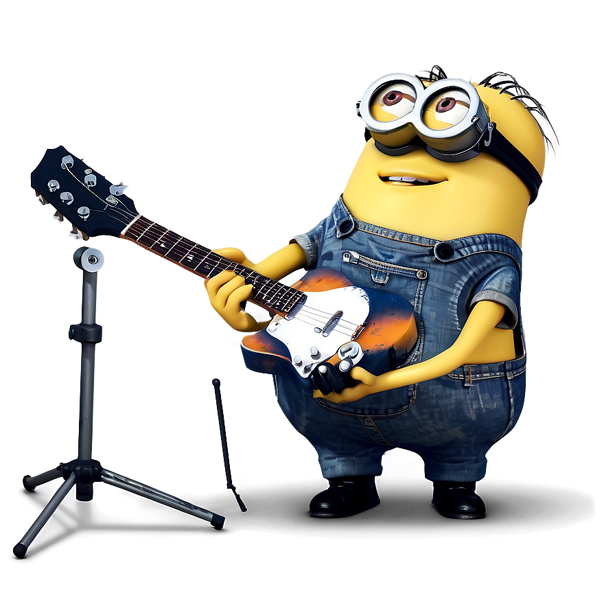 Download Minion With Guitar Png Deb | Wallpapers.com