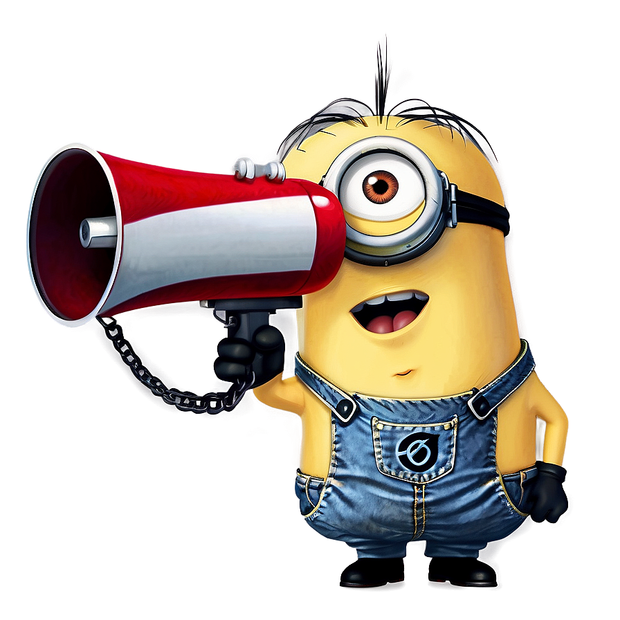 Minion With Megaphone Png 24 PNG