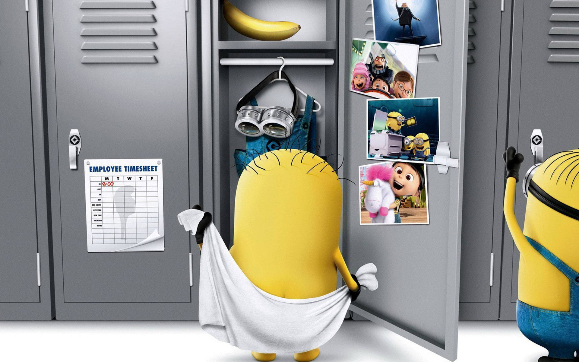 Minion With Towel Despicable Me 2 Wallpaper