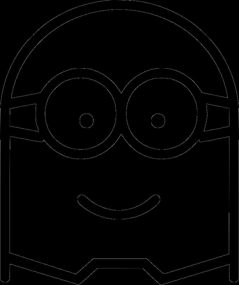 Minion_ Outline_ Vector_ Art PNG