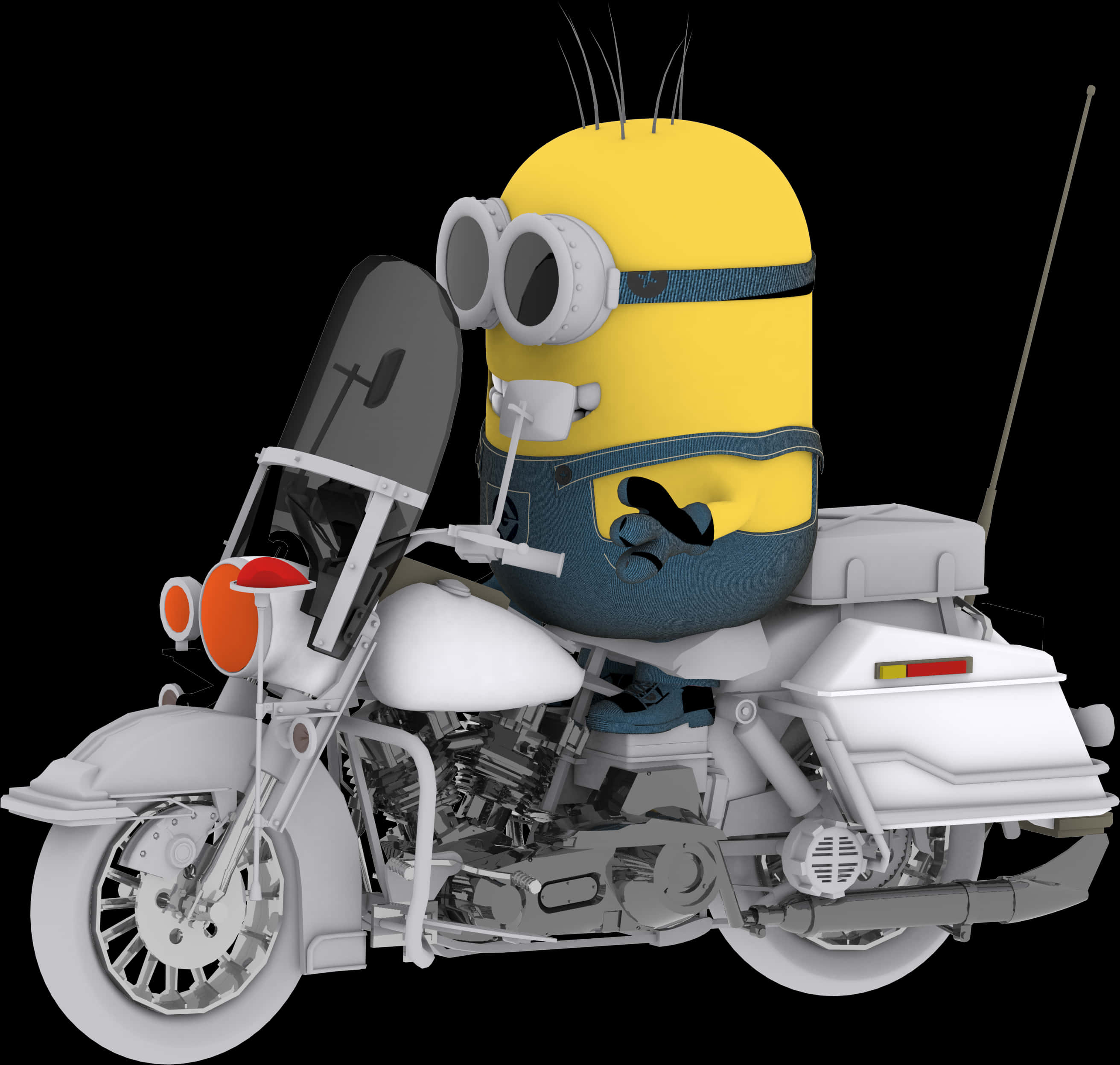 Minionon Motorcycle Clipart PNG