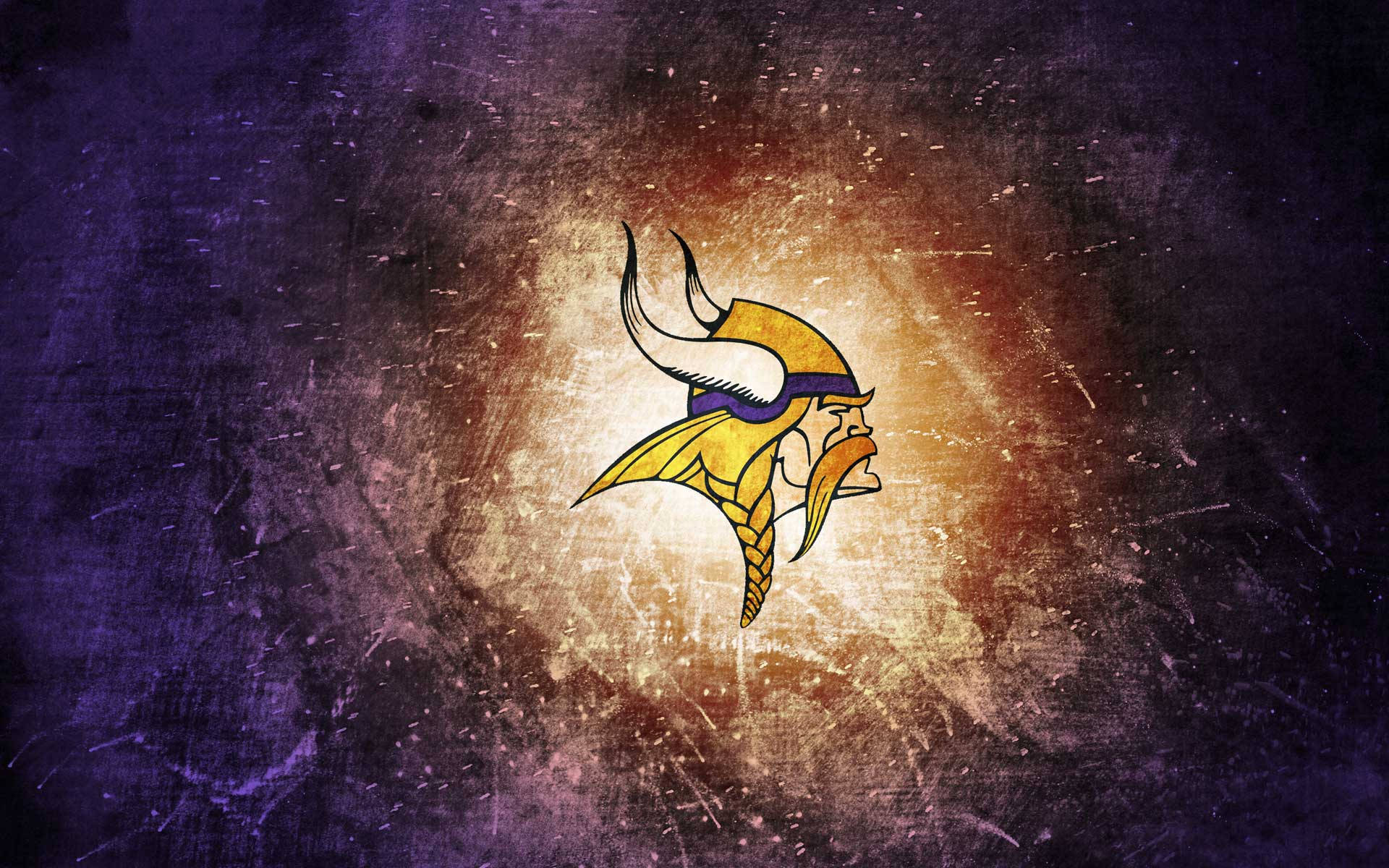 Minnesota Vikings Glowing Abstract Wallpaper