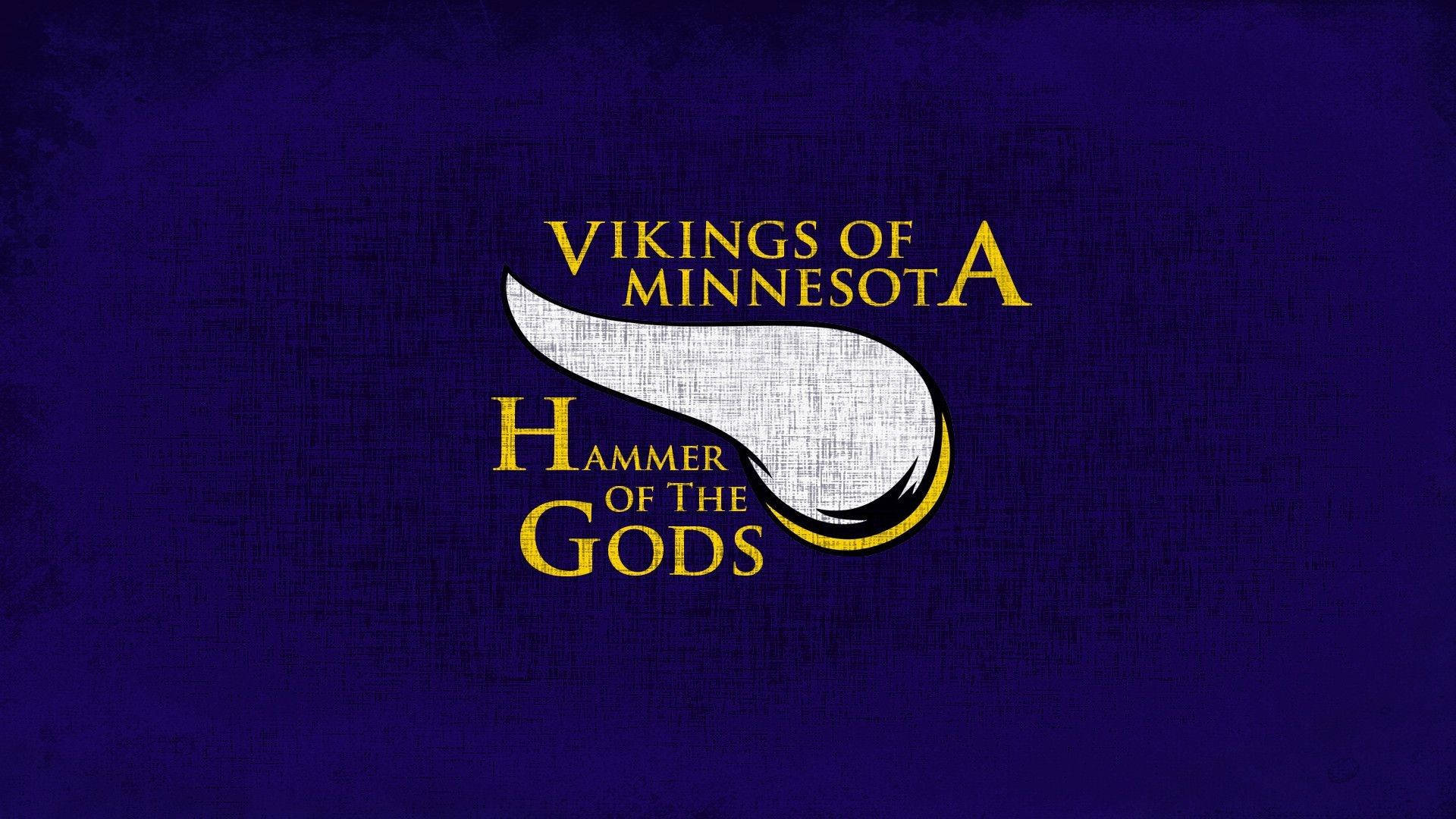 Minnesota Vikings Gods' Hammer HD Wallpaper