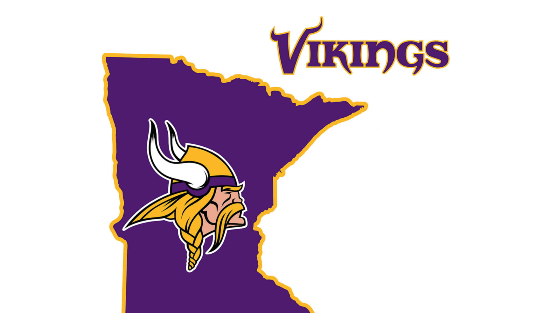 Mapadel Logotipo De Los Minnesota Vikings En Alta Definición Para Wallpaper De Computadora O Celular. Fondo de pantalla