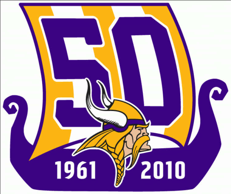 Minnesota Vikings50th Anniversary Logo PNG