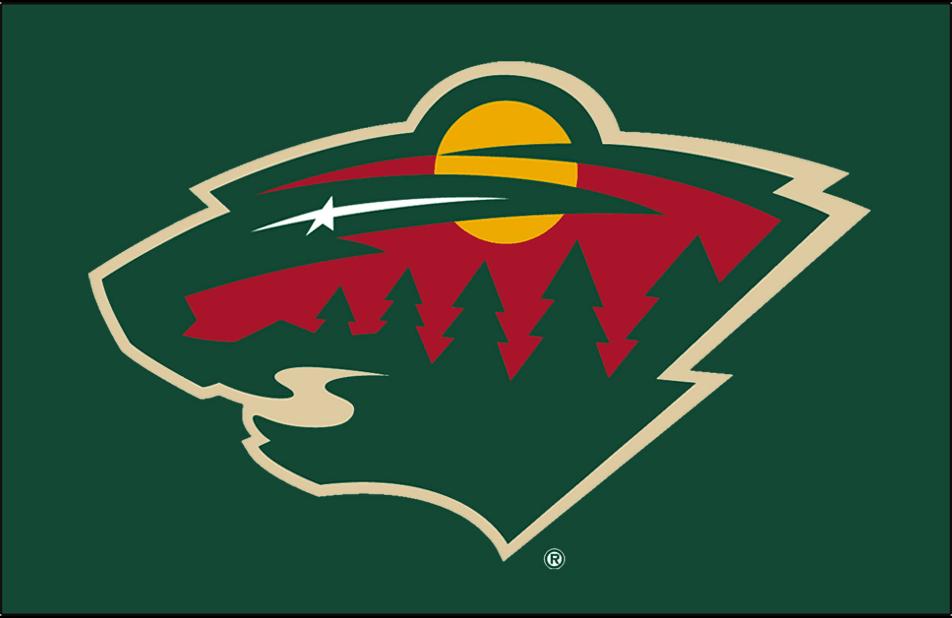 Minnesota Wild Hockey Team Emblem Wallpaper