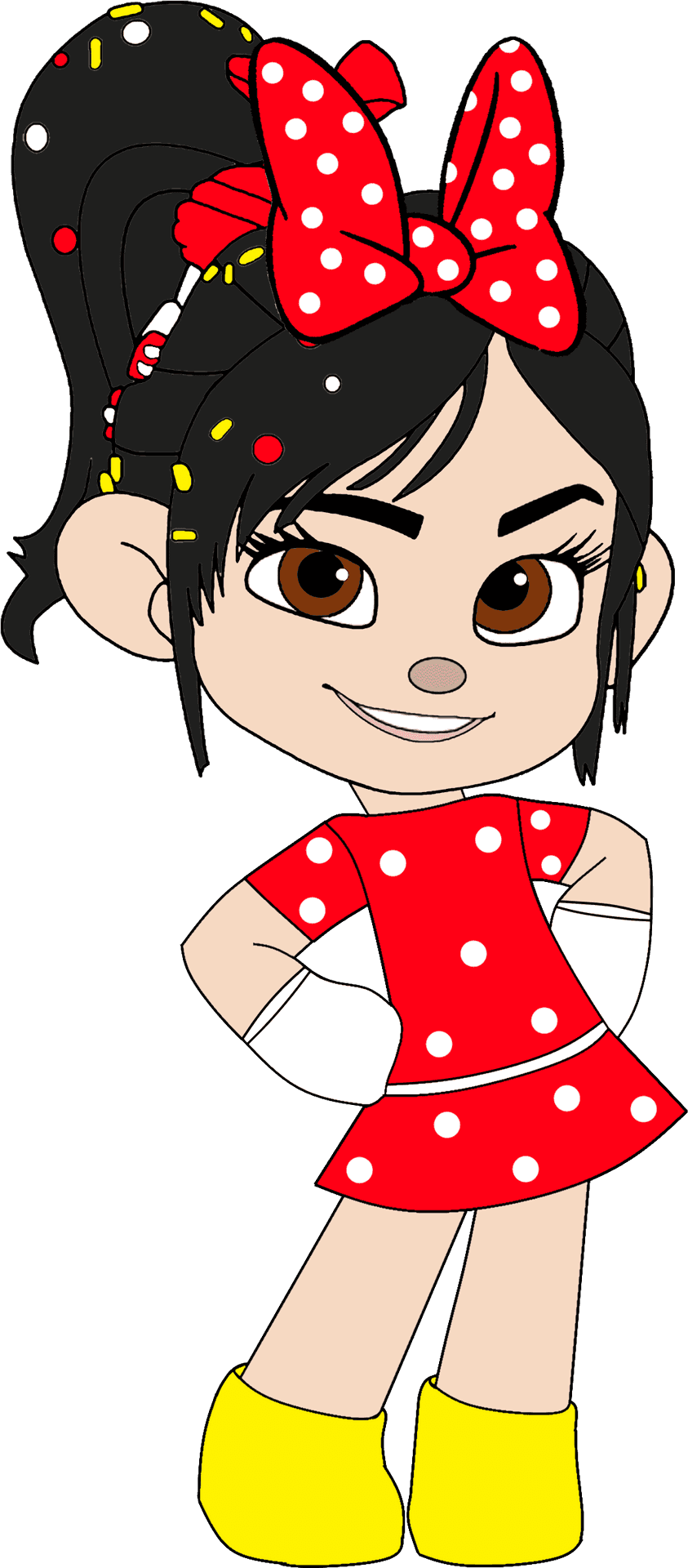 Minnie Inspired Character Illustration PNG