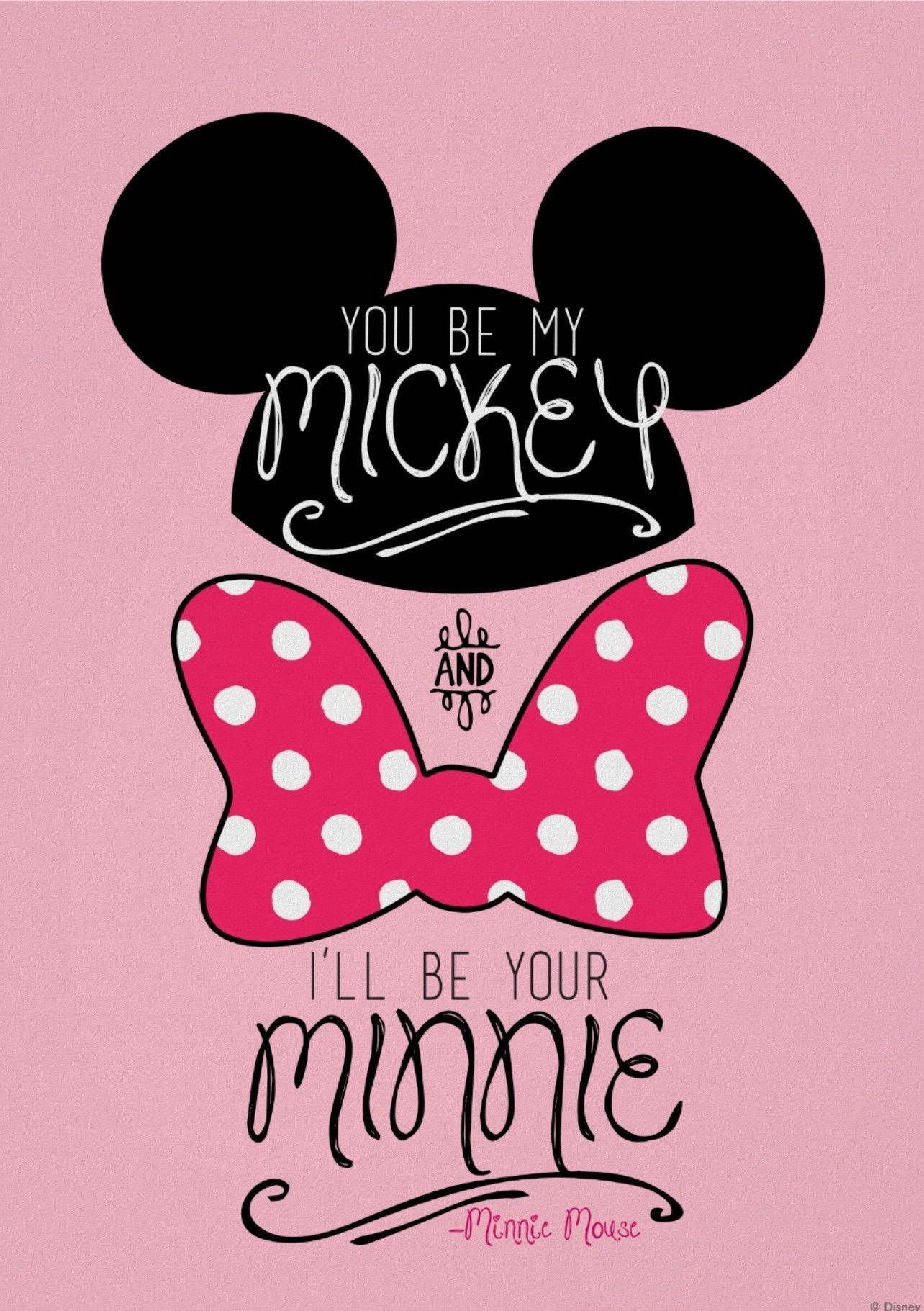 Minnie Mouse Aesthetic Quote Wallpaper