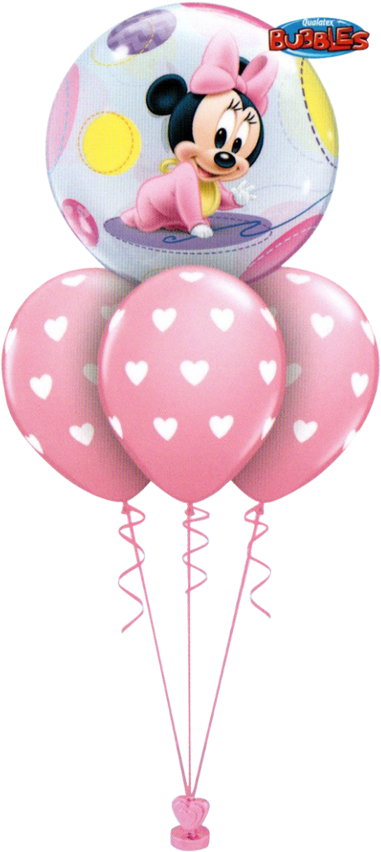 Minnie Mouse Birthday Balloons PNG