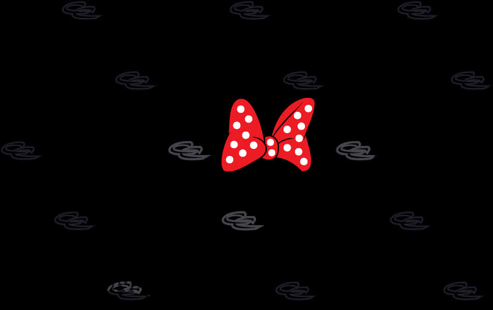 Minnie Mouse Bow Wallpaper PNG