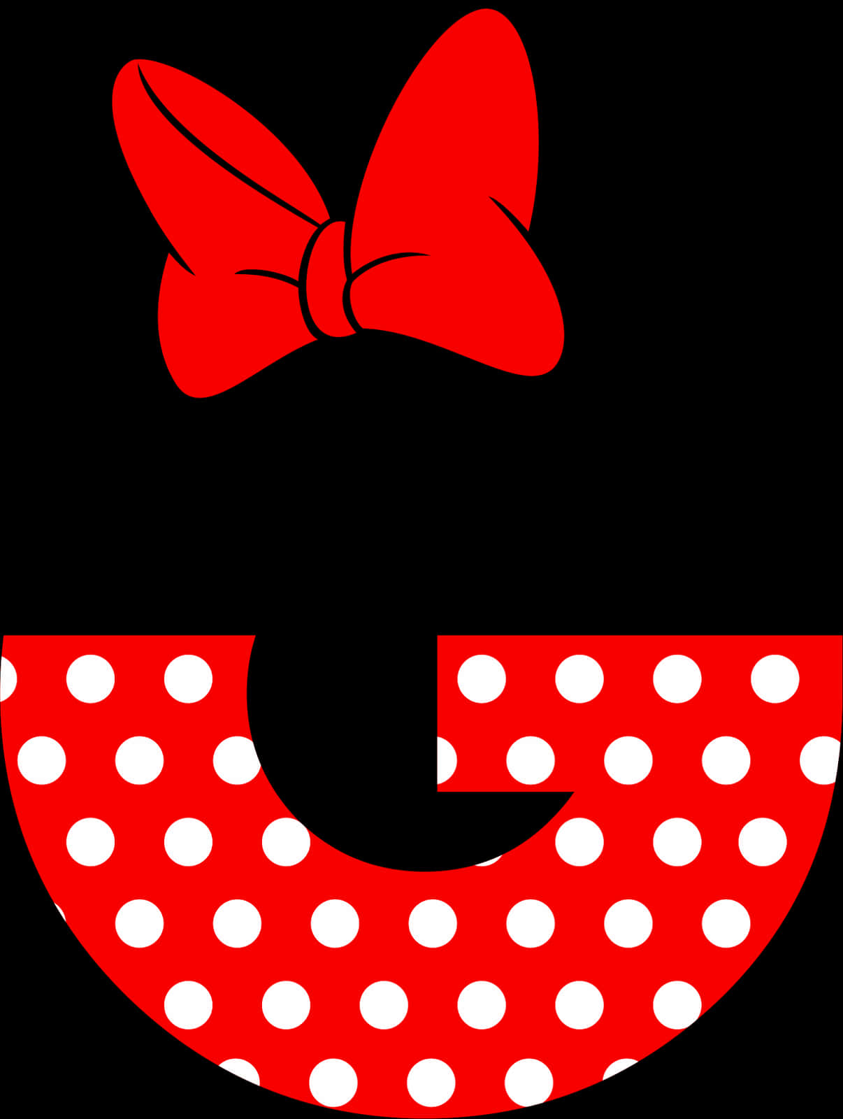 Minnie Mouse Bowand Dress Icon PNG