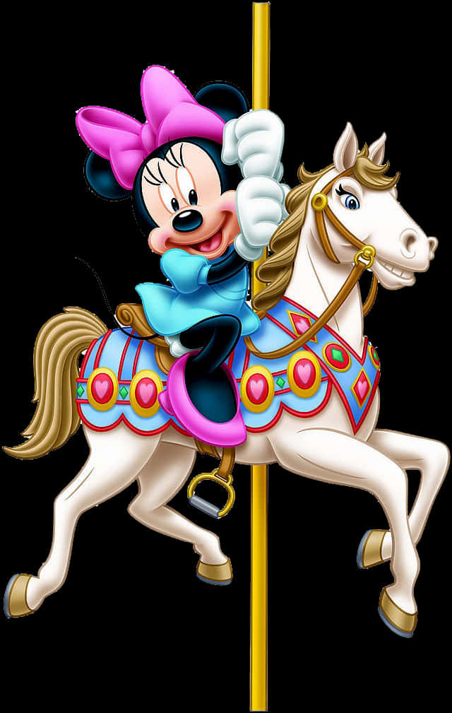 Minnie Mouse Carousel Ride PNG