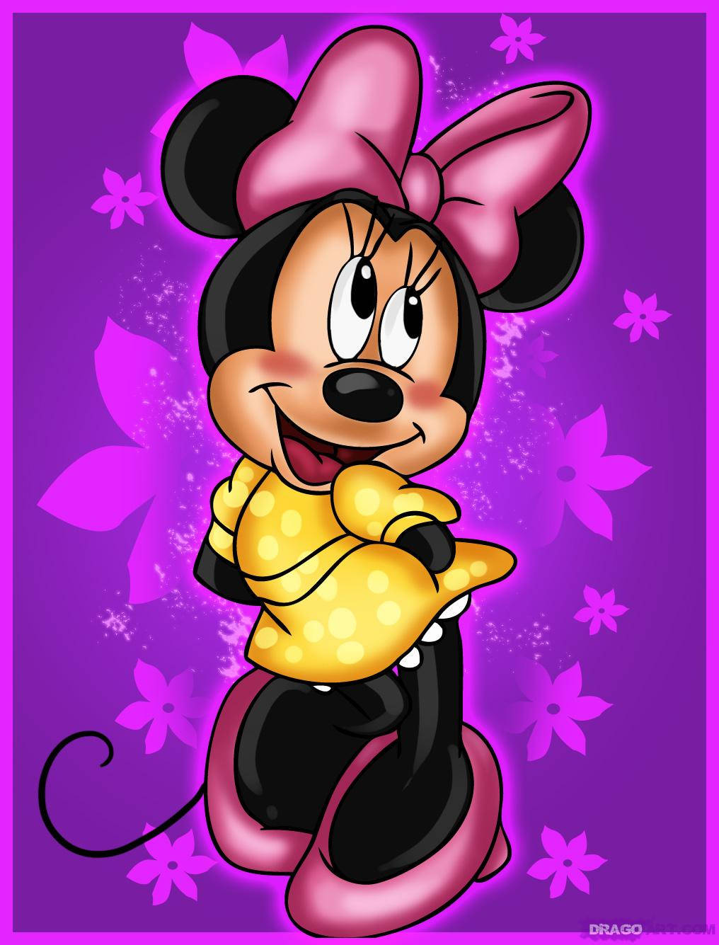 Minnie Mouse Cartoon Fanart Wallpaper