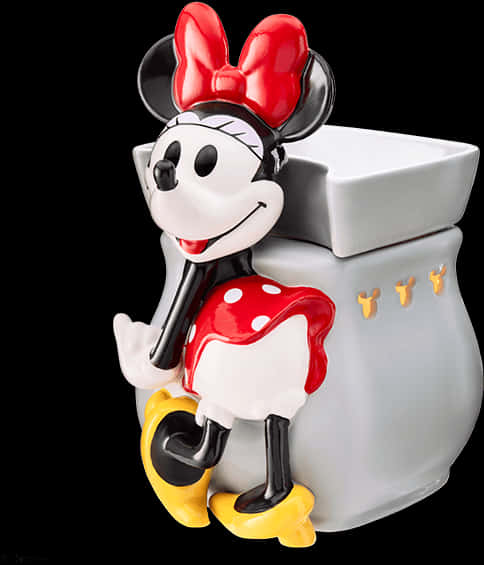 Minnie Mouse Ceramic Figurine PNG