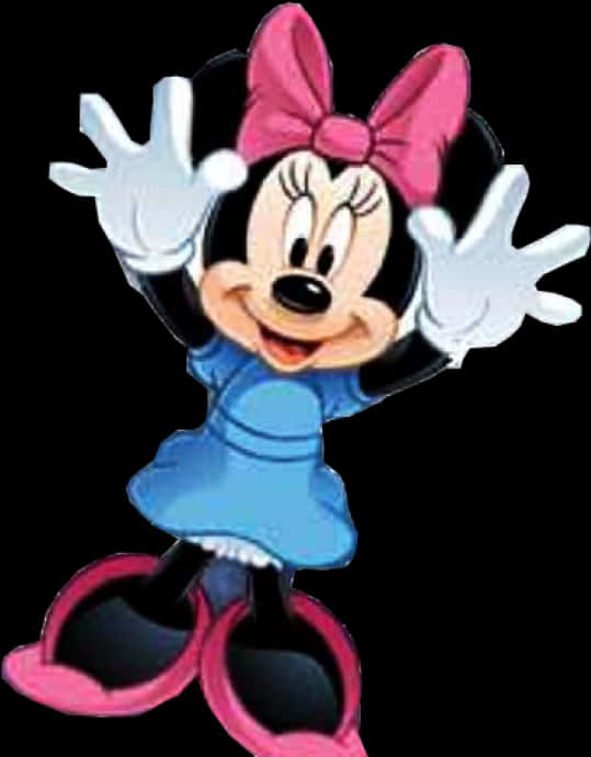 Minnie Mouse Cheerful Pose PNG