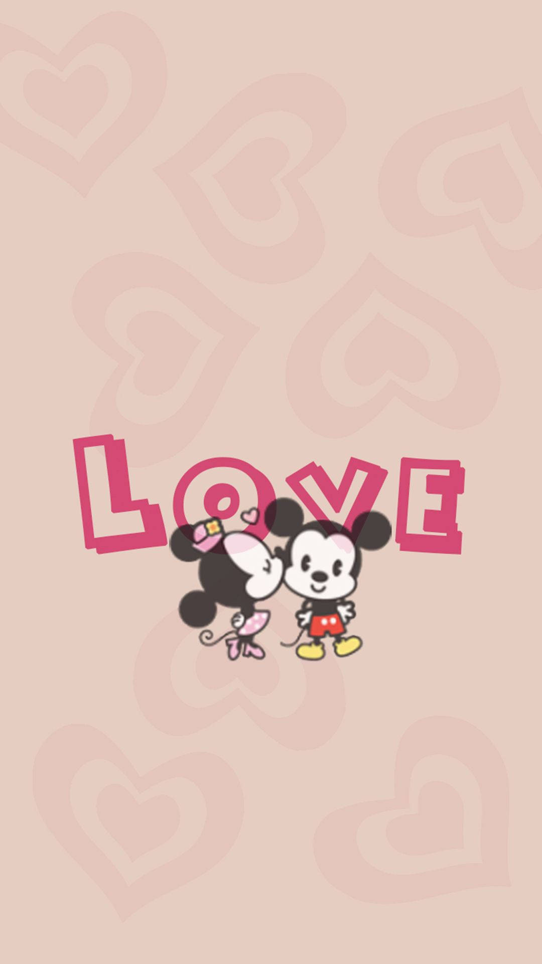 Minnie Mouse Chibi Love Wallpaper