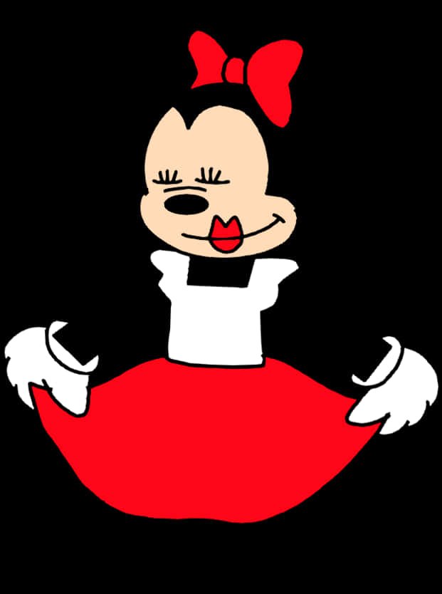 Minnie Mouse Classic Pose PNG