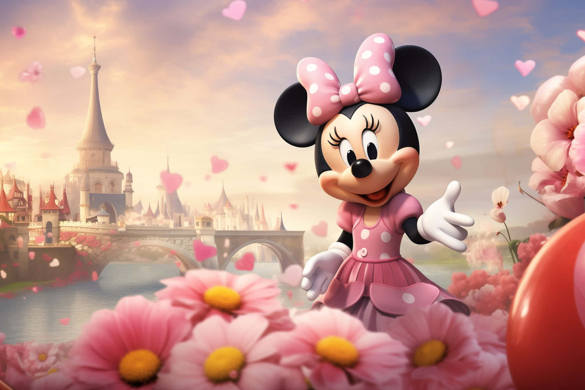 Minnie Mouse Disney Fantasy World Wallpaper