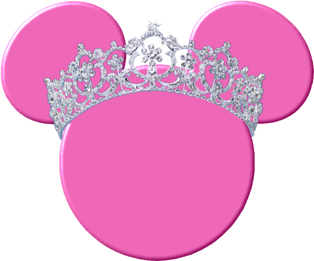 Minnie Mouse Ears Tiara Design PNG